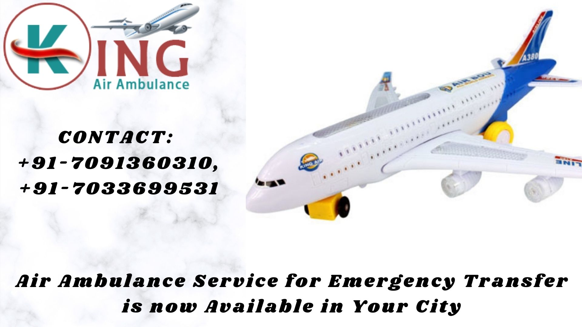 Take Superior Air Ambulance in Guwahati from King with Special Care