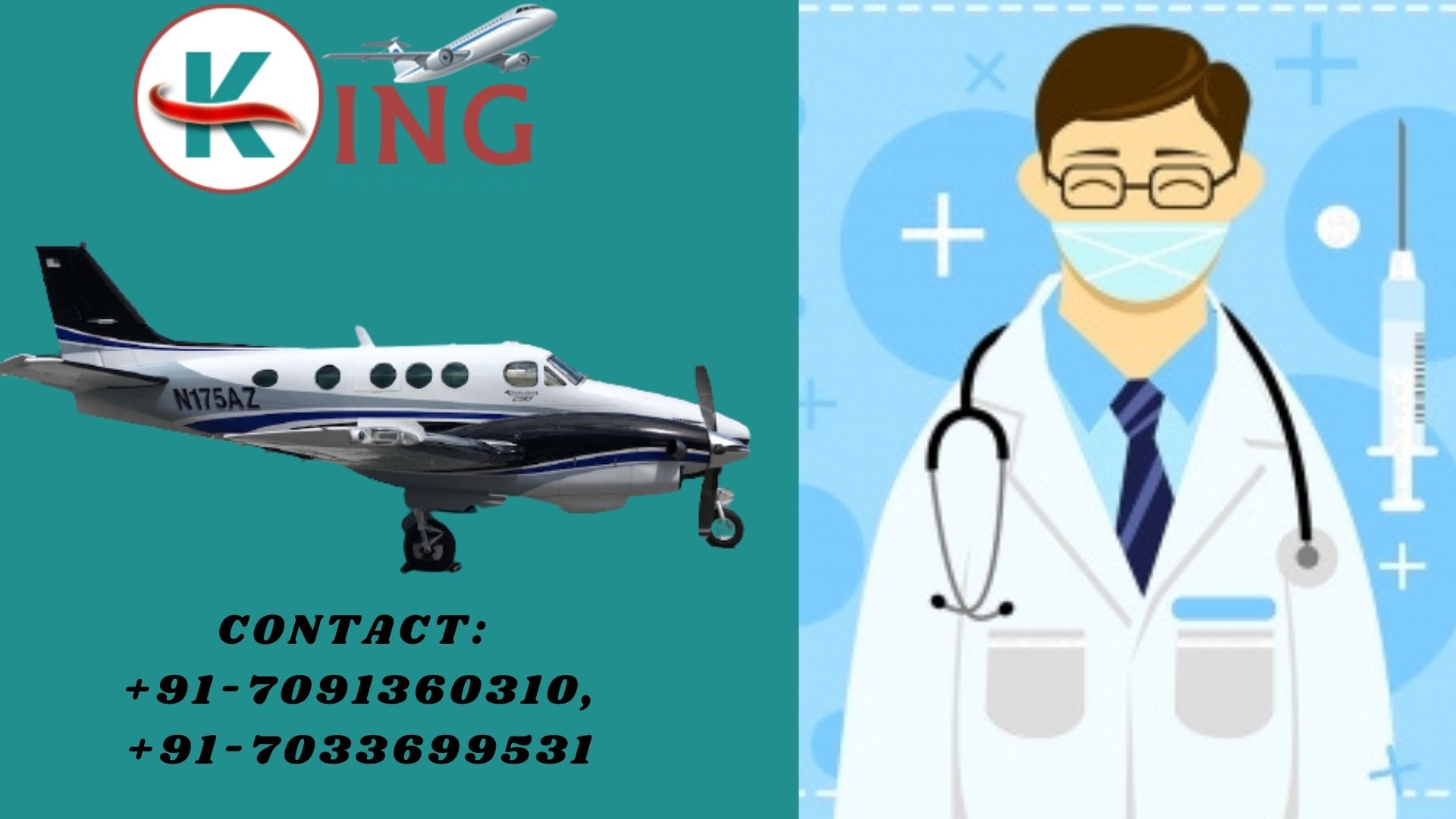 Now Avail King Air Ambulance in Jabalpur for Quick Service