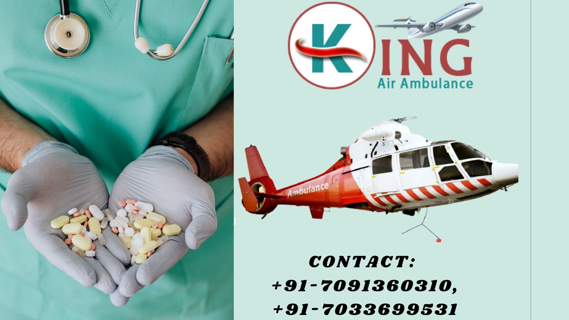 Avail the King Air Ambulance in Bhopal for Comfortable Patient Transportation