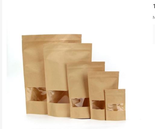 Kraft Paper Stand Up Pouch