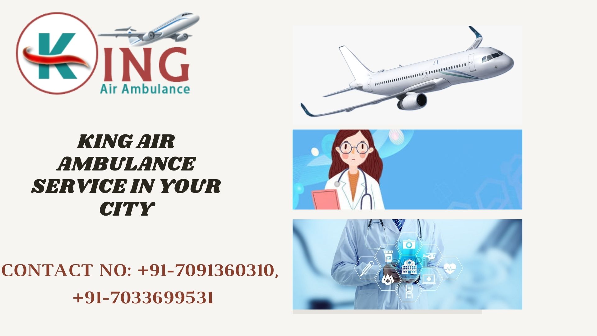 Air Ambulance Service in Delhi with Fundamental Medical Care by King