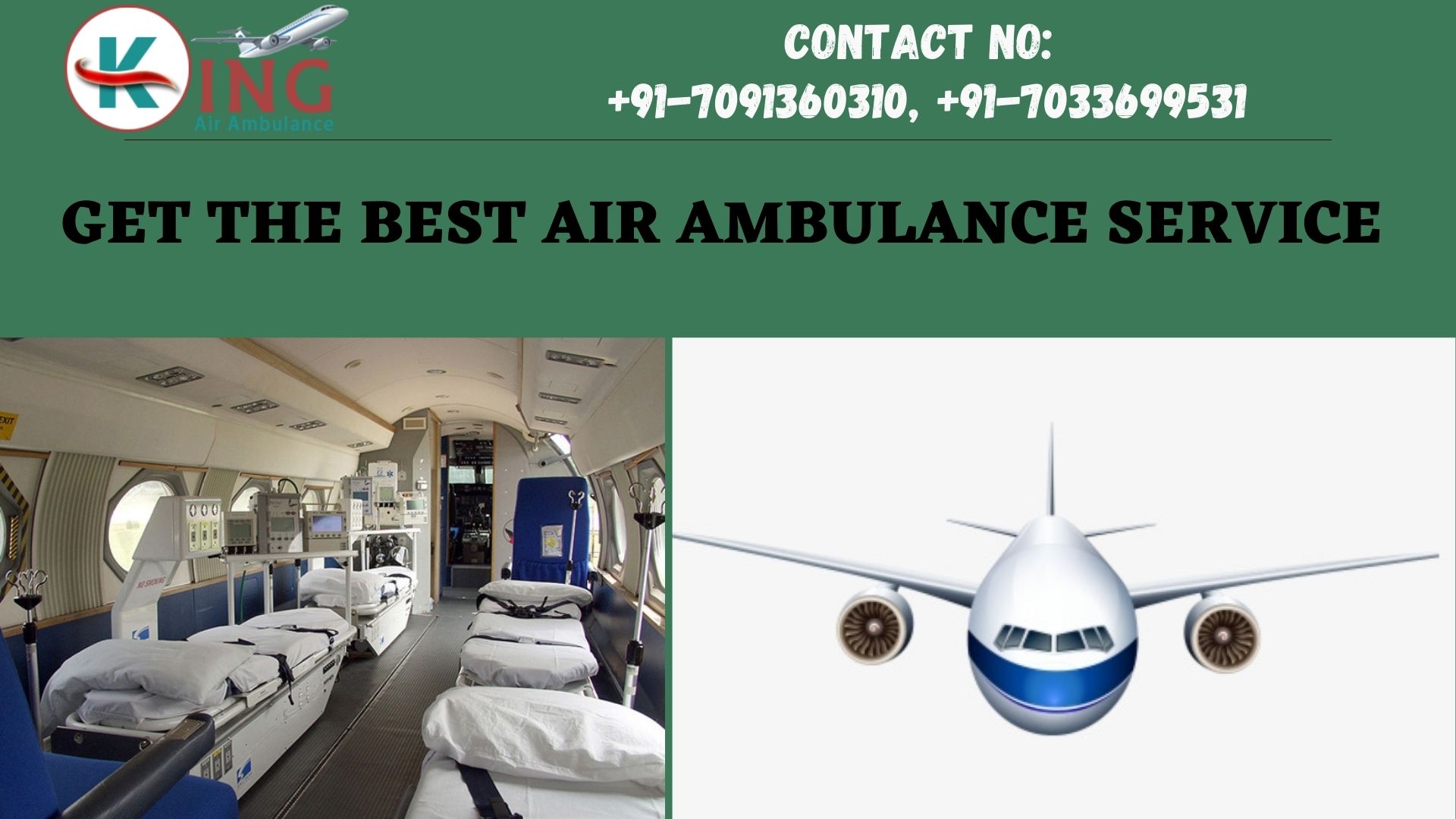 King Air Ambulance Service in Mumbai with Medical Aid