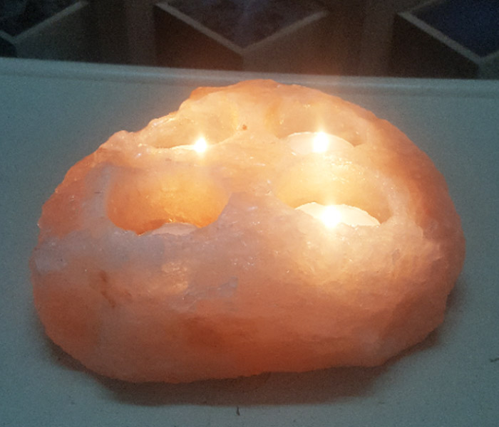 Himalayan Natural Salt Candle Holder  Al Fajar Enterprises