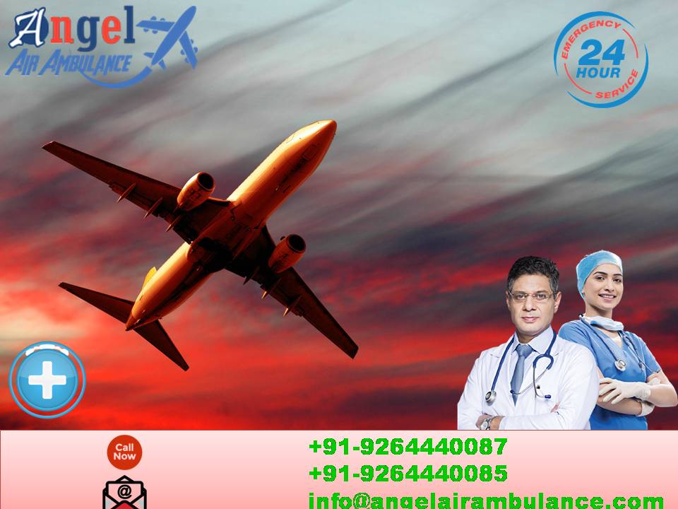 Now Highly Paramedical Team Air Ambulance Service in Bhagalpur by Angel
