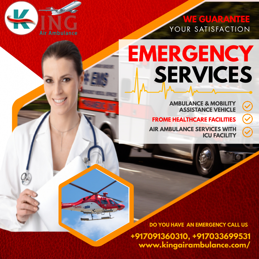 Avail the King Air Ambulance Service in Kolkata with Contemporary Medical Tools