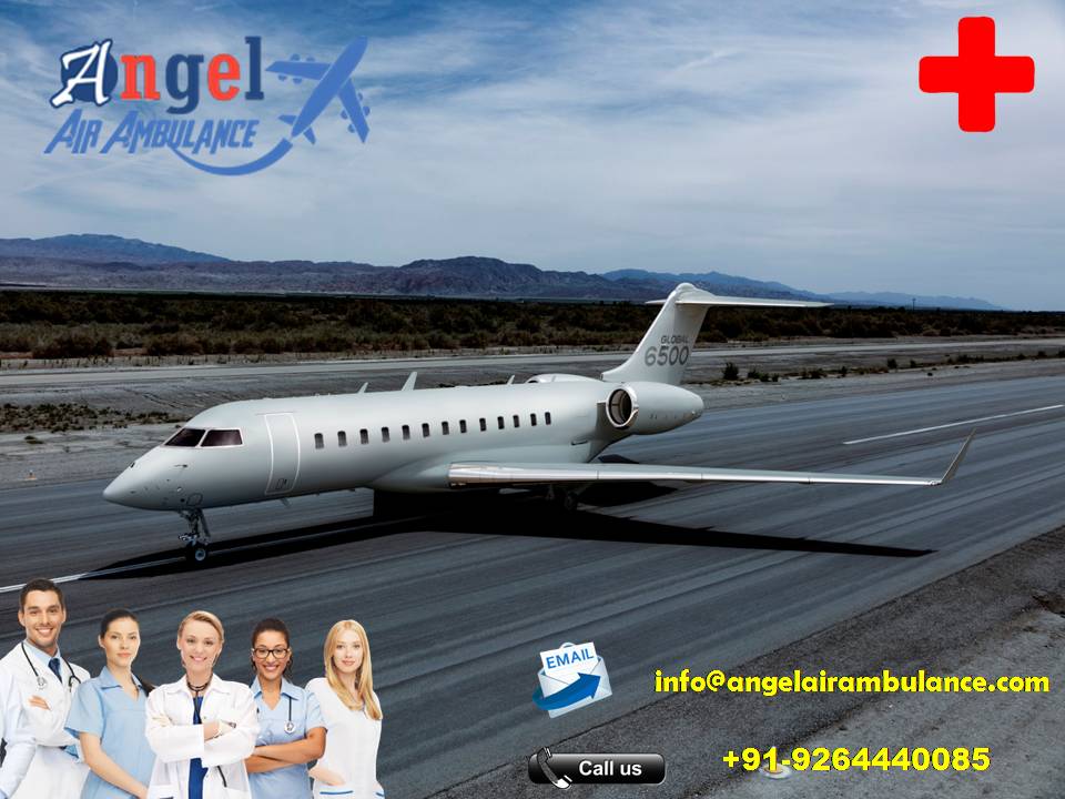 Get India’s No.1 ventilator Air Ambulance Service in Chandigarh by Angel