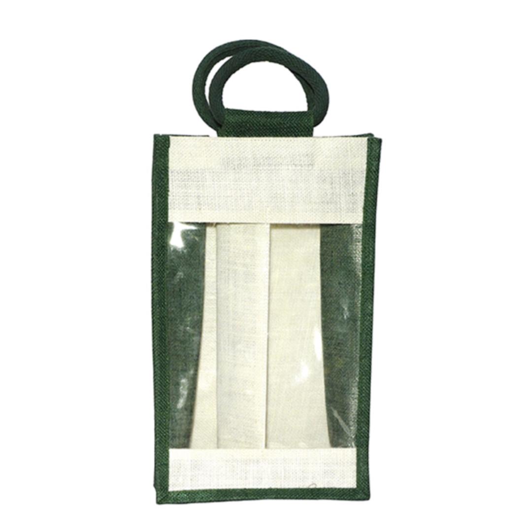 Jute Gift Bag With Window