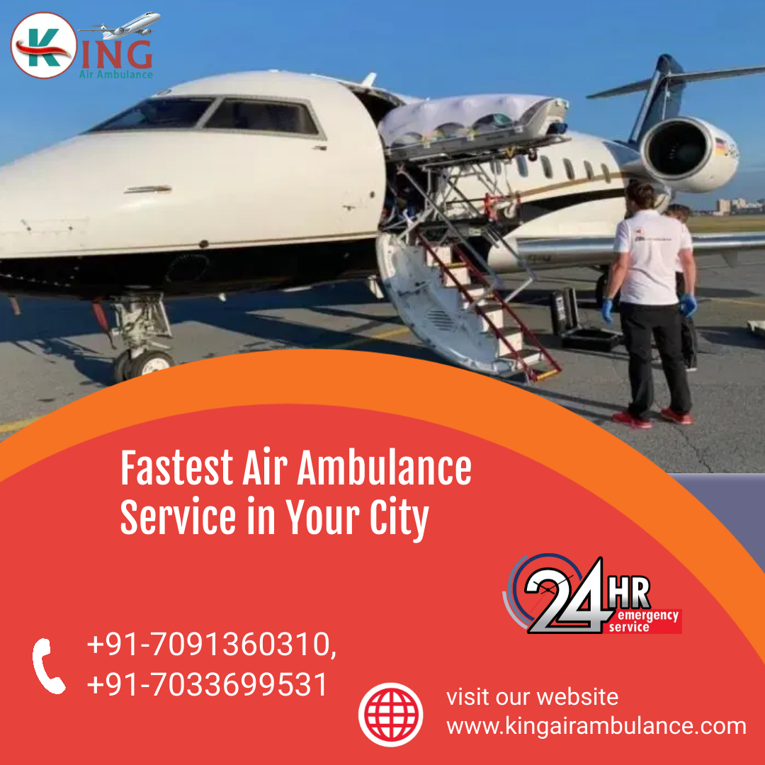Air Ambulance from Chandigarh Get with All Reasonable Curative Care by King