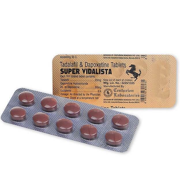 Buy super vidalista 80mg | Tadalafil 20mg and Dapoxetine 60mg