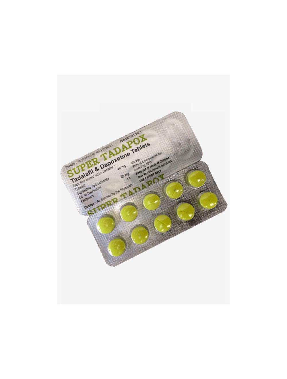 Buy Super Tadapox 100mg | Tadalafil 40mg and Dapoxetine 60mg