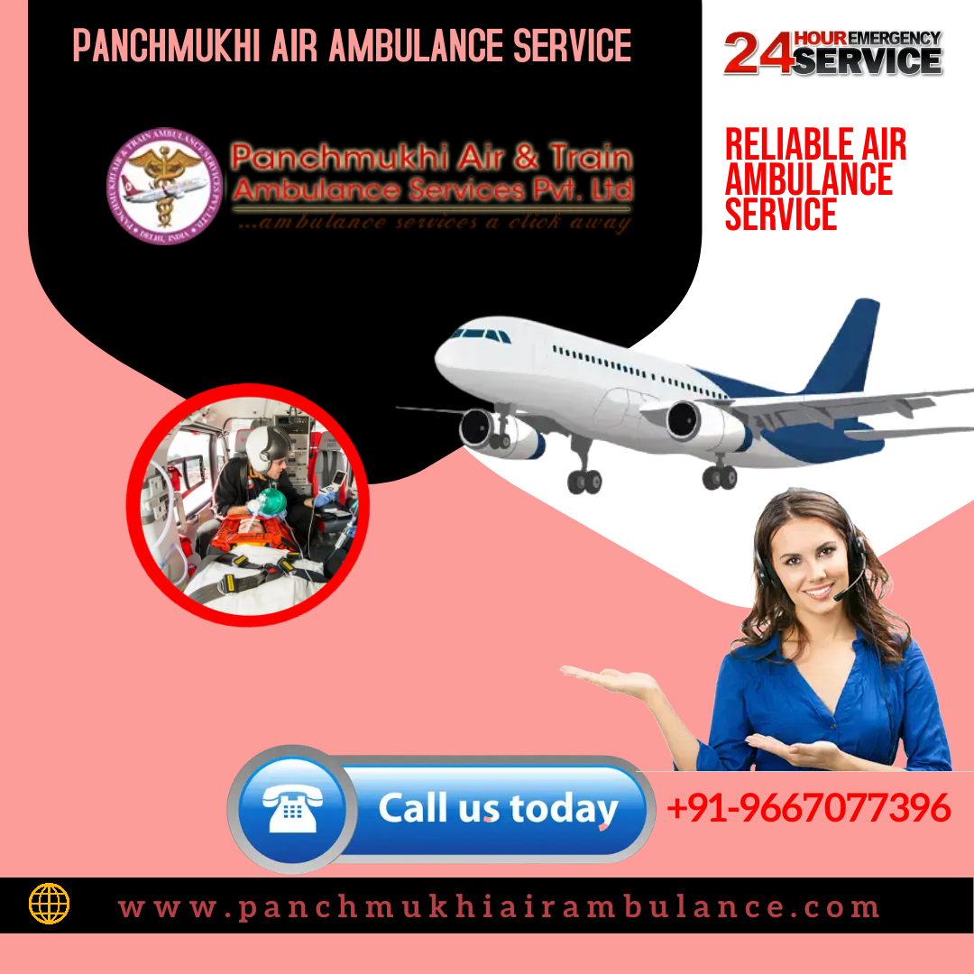 Enlist World-Class Air Ambulance from Ranchi by Panchmukhi with Superior Medical care
