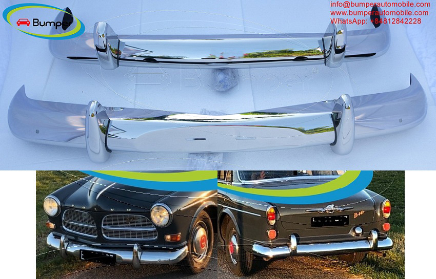 Volvo Amazon Euro bumper (1956-1970) by stainless steel  (Volvo Amazon Euro-type Stoßfänger)