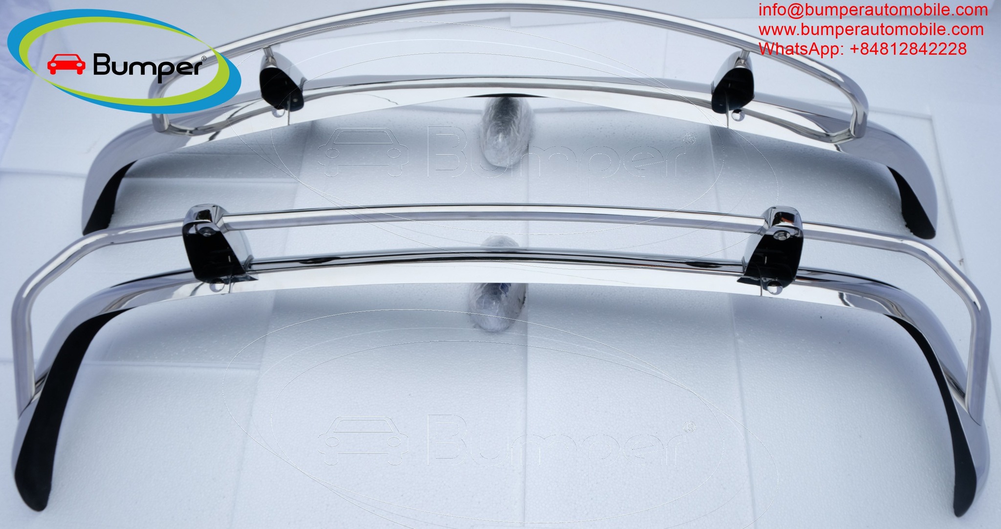 Volvo Amazon Coupe Saloon USA style (1956-1970) bumpers by stainless steel