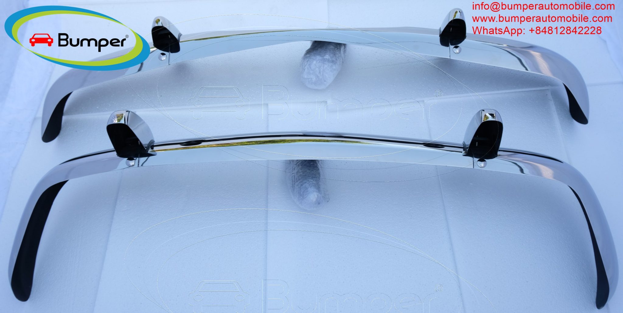 Volvo Amazon Euro bumper (1956-1970) by stainless steel  (Volvo Amazon Euro-type Stoßfänger)