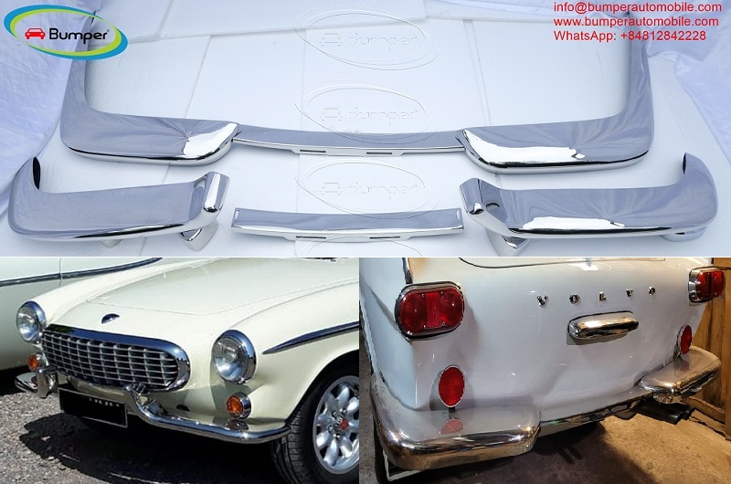 Volvo P1800 Jensen Cow Horn bumper (1961–1963) by stainless steel   (Volvo P1800 Jensen Cow Horn stoßfänger)