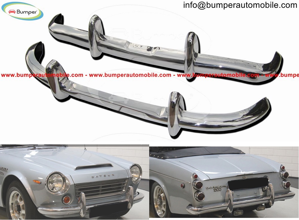 Datsun Roadster bumper with over rider (1962-1970)