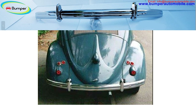Volkswagen Beetle Split bumper (1930 – 1956) by stainless steel   (VW Käfer Split Stoßfänger)