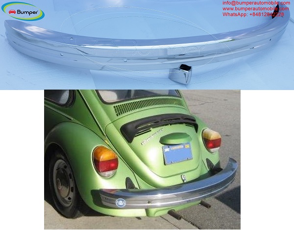 Volkswagen Beetle bumper type (1968-1974) by stainless steel  (VW Käfer Stoßfänger satz)