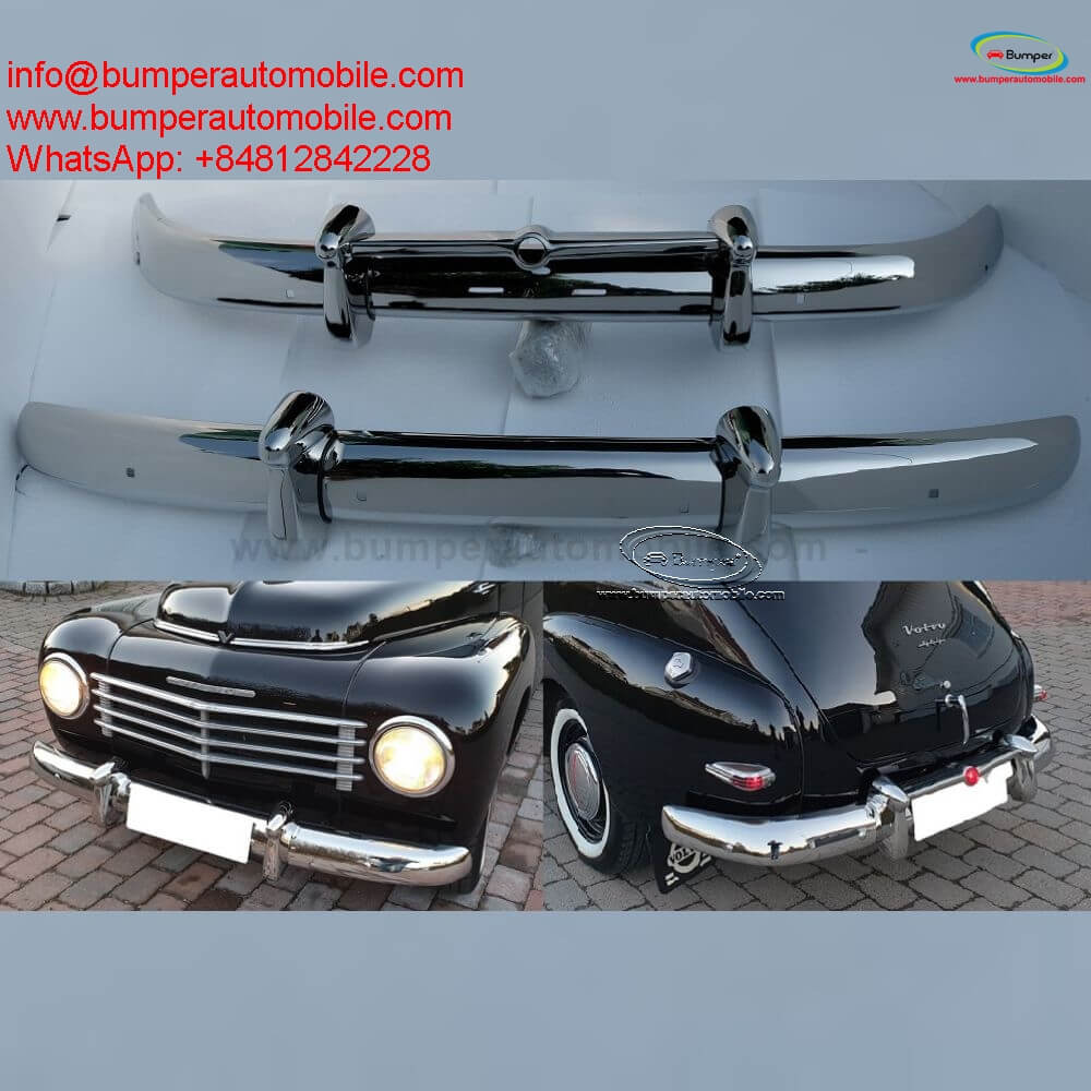 Volvo PV 444 bumper (1950-1953) by stainless steel  (Volvo PV 444 Stoßfänger)