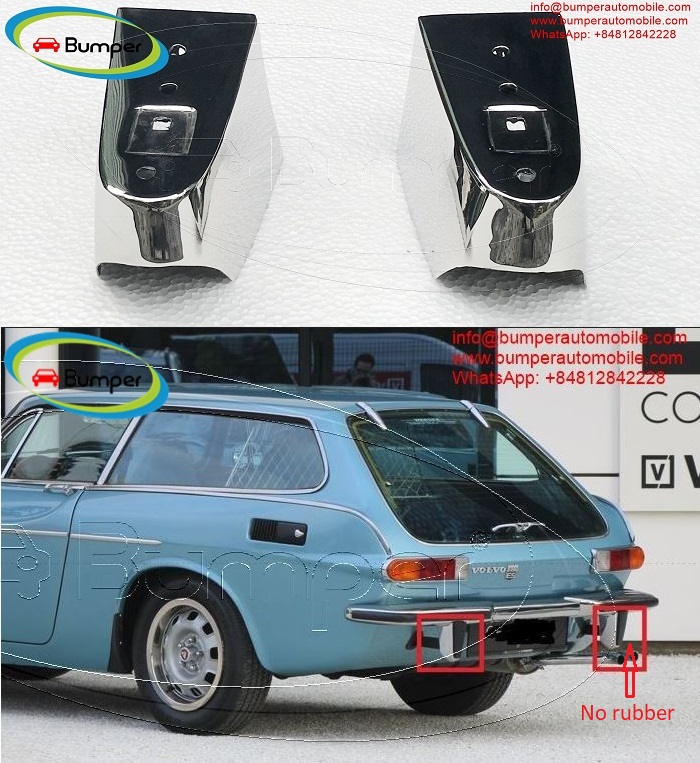 Over riders for Volvo P1800 S/ES bumper (1963–1973) by stainless steel