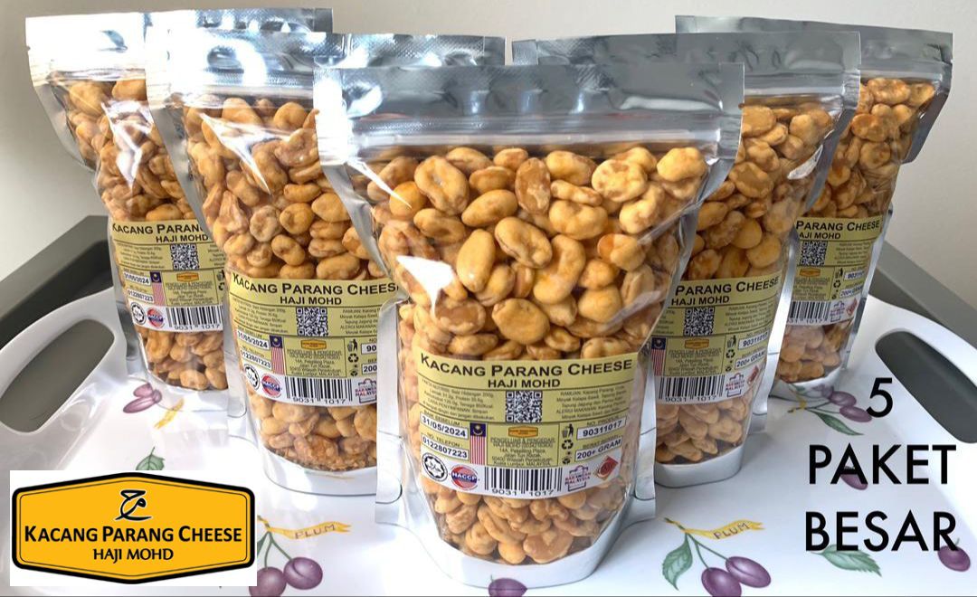 KACANG PARANG CHEESE HAJI MOHD (5 PAKET BESAR)