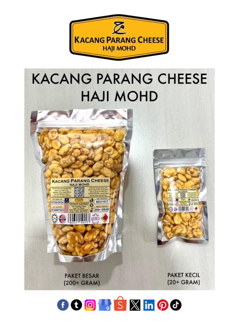 KACANG PARANG CHEESE HAJI MOHD (5 PAKET BESAR)